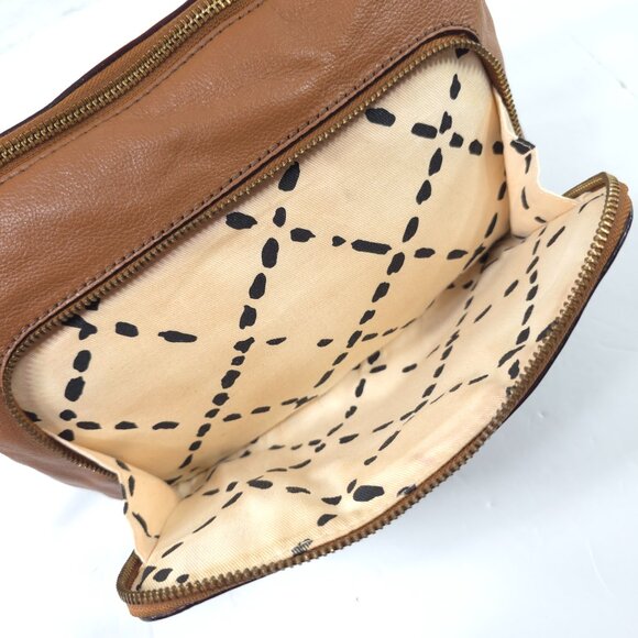 KATE SPADE NEW YORK TAN BROWN PEBBLED LEATHER SMALL CROSSBODY BAG ZIPPER ❗AS-IS❗ - Picture 12 of 16